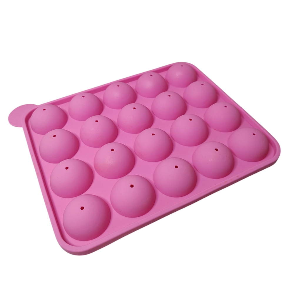 Pink Silicone Cake Pop Mold